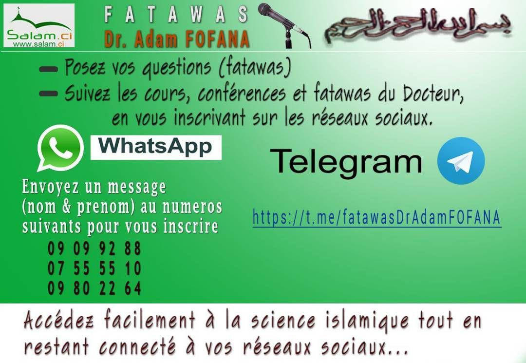 FATAWAS Dr Adam FOFANA